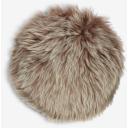 Jastuk za stolicu fi 34 veštačko krzno svetlo braon