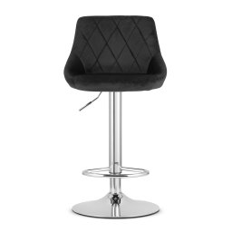 Barska stolica Kast grey / chrom baza