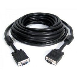 E-Green Kabl VGA D-sub MM 20m HQ feritno jezgro crni