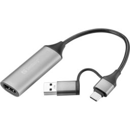 Sandberg 136-70 Adapter HDMI capture na USB-C/A