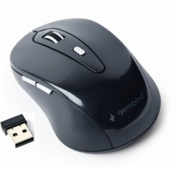 Bežični miš WiFI GEMBIRD MUSW-6B-01 **, 2,4GHz opticki USB 800-1600Dpi black 95mm