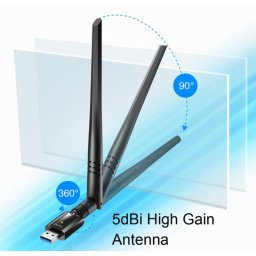 USB bežična mrežna wifi kartica Cudy WU1400 AC1300, 2.4+5Ghz,5dBi high gain detach.antenna,AP(Alt.U1,U6)
