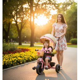 Tricikl Quick & Roll 4002 roze