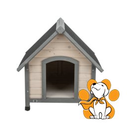 Trixie Dog Kennel Cottage M-L, 83x87x101cm, Idealna Za Dvorište i Terasu