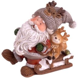 Viter figurica deda mraz na sankama h8cm ( 047408 )