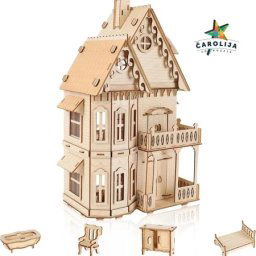 Woodcraft 3d drvena puzzla - gotska vila ( 9099)