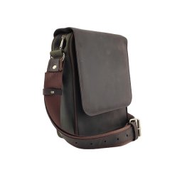 Velika Leather braon brušena kožna torba