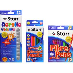 Starr II SET - TEMPERE 12ML, DRVENE BOJE, FLOMASTERI