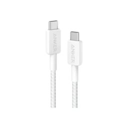 Anker 322 usb-c to usb-c cable 3ft braided white