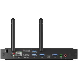 OPS Slot PC-Module with UW5K supported, Low Noise, Intel Core i5-12450H /Intel UHD Graphics /8GB DDR4 Memory, M2 256GB SSD, WiFi6, 1GB LAN, Bluetooth 5.2, 4xUSB3.2, 2xUSB2.0, USB Type-C, DP & HDMI-out, HD Audio, TPM2.0,Microsoft Windows 11 IOT