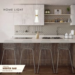VESTA 160 VISILICA 1*E27 WHITE/GOLD