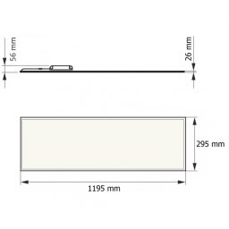 DAWN LED PANEL HN-PL12030 40W 4000K (4000lm) BACKLIGHT