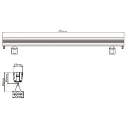 LED REFLEKTOR JM-078 36W RGBWW 4in1 3000K IP66 24V