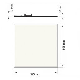 DAWN LED PANEL HN-PL6060 40W 4000K (4800lm) BACKLIGHT IP65