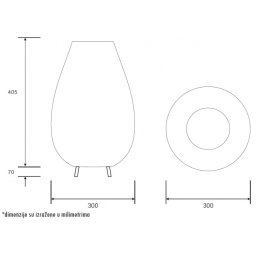 LUNA 289 PODNA LAMPA 8W 3000K
