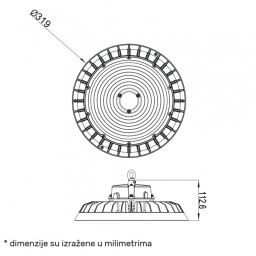 DAWN LED REFLEKTOR HBB-240W 4000K 90° IP65