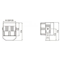 LED REFLEKTOR JM-4707 32W 4000K SIVI IP66