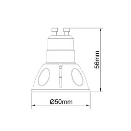 DAWN LED SIJALICA GU10 DIM 6.5W 6000K 520lm 36° PRO