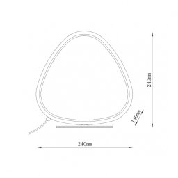 SOLEA 22 STONA LAMPA 12W 3000/4000/6000K BELA