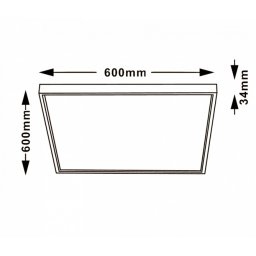LED PANEL N/Z KNS5-48W 3000/4000/6000K 6060