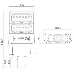 SOLARNA LED SVETILJKA ALFA SSL-56 26W 3000/5700K 6000lm IP65