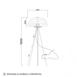 REGINA 8 PODNA LAMPA 2*E14