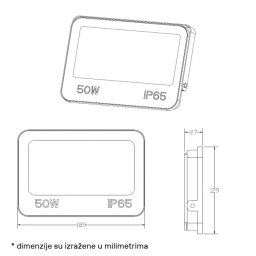 DAWN LED REFLEKTOR GN-FL913-50W CCT 5000lm 110° IP66