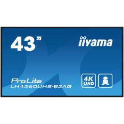 Iiyama lfd lh4360uhs-b2ag 42.5" va 3840 x 2160 @60hz 500 cd/m˛ 5000:1 8.5ms ( LH4360UHS-B2AG )