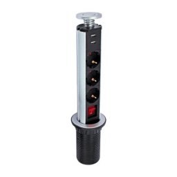 Commel pop-up utičnica 3 x suko + 2 x usb 1.8m kabl 3x1,5 ( c234-181 )