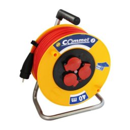 Commel kabl sa motalicom pvc bubnj 280mm monofazna 40m h05rr-f 3g2,5 ( c0982 )