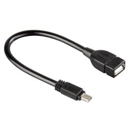 Hama usb kabl, mini usb-b muški na usb-a ženski, 15cm ( 39626 )