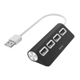 Hama usb 2.0 hub 1:4, 480 mbit/s, crni ( 200119 )