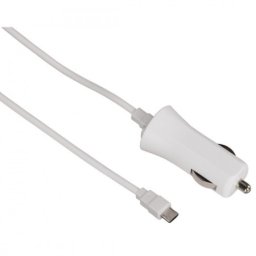 Hama auto punjac micro usb, 12v, beli, 1000 mah ( 124473 )
