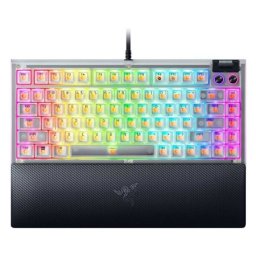 Razer BlackWidow V4 75% - Hot-swappable Mechanical Gaming Keyboard - Phantom White Edition - US Layout ( 072047 )
