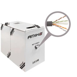 Amiko mrežni FTP kabel, CAT6, CCA, 305 met - CAT6 FTP CCA 305m