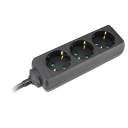 Commel produzni kabl 3 uticnice 16a 3500w crni 3m h05vv-f 3g1,5 ( c232-322 )
