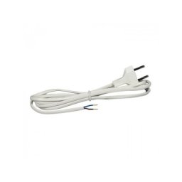 Commel prikljucni kabl 2,5 a 250 v, beli, 3m h03vvh2-f 2x0,75 ( c0118 )