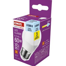 Emos zq6e44 Led sijalica classic mini globe 6,5w(60w) 806lm e27 cw ( 3624 )
