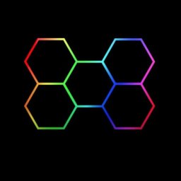 Led tube light 5 heads RGB 12V tube: 410mm 24pcs 242452