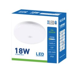 Xled 208483 18w 6500k,pir sensor 1440lm nadgradna okrugla led plafonjera