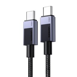 Ugreen l513 usb-c to usb-c pd fast charging cable space gray 1m ( 093-0079 )