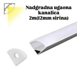 Aluminijumska ugaona kanalica sa difuzorom 2m ( 6454-2 )