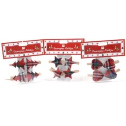 Viter novogodišnje štipaljke tartan 1/4 ( 51442 )
