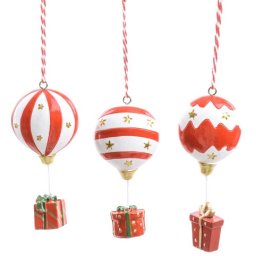 Viter novogodišnji ukras balon i poklon h11cm ( 73402 )