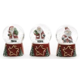 Viter novogodišnja vodena kugla santa star 6 cm ( 50311 )