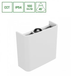 SPOLJNA LED ZIDNA LAMPA 2W CCT LUNARIX 1 BELA SPECTRUM
