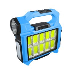 BATERIJSKA PRENOSNA LED LAMPA KAMP SOLARNA PLAVA PROSTO