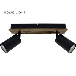 SPOT ZIDNA LAMPA 2XGU10 TALIA 66 CRNA DRVO BBLINK
