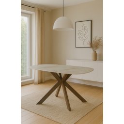 Trpezarijski sto Nord Bez keramicka ploca, sjaj/Metalne braon noge 1800x900x750 ( 770-101 )