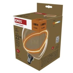Emos z5cs11 Led sijalica deco g130sra "saturn" 4w(22w) 220lm e27 flame ww+ ( 3716 )